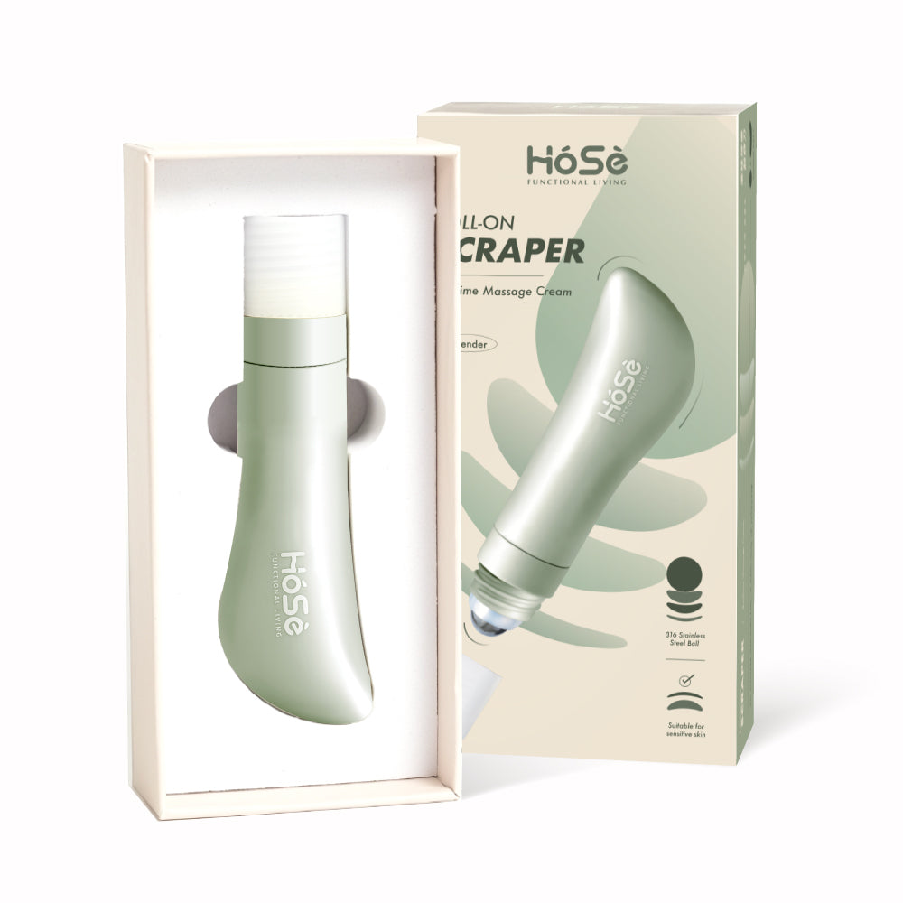 【體驗組】HOSE滾珠按摩刀-舒眠安神款(50ml/組,內含按摩乳)